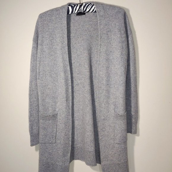 Halogen Drop Shoulder Long Sleeve Cashmere  Open Front Cardigan Size SP … - Picture 1 of 5